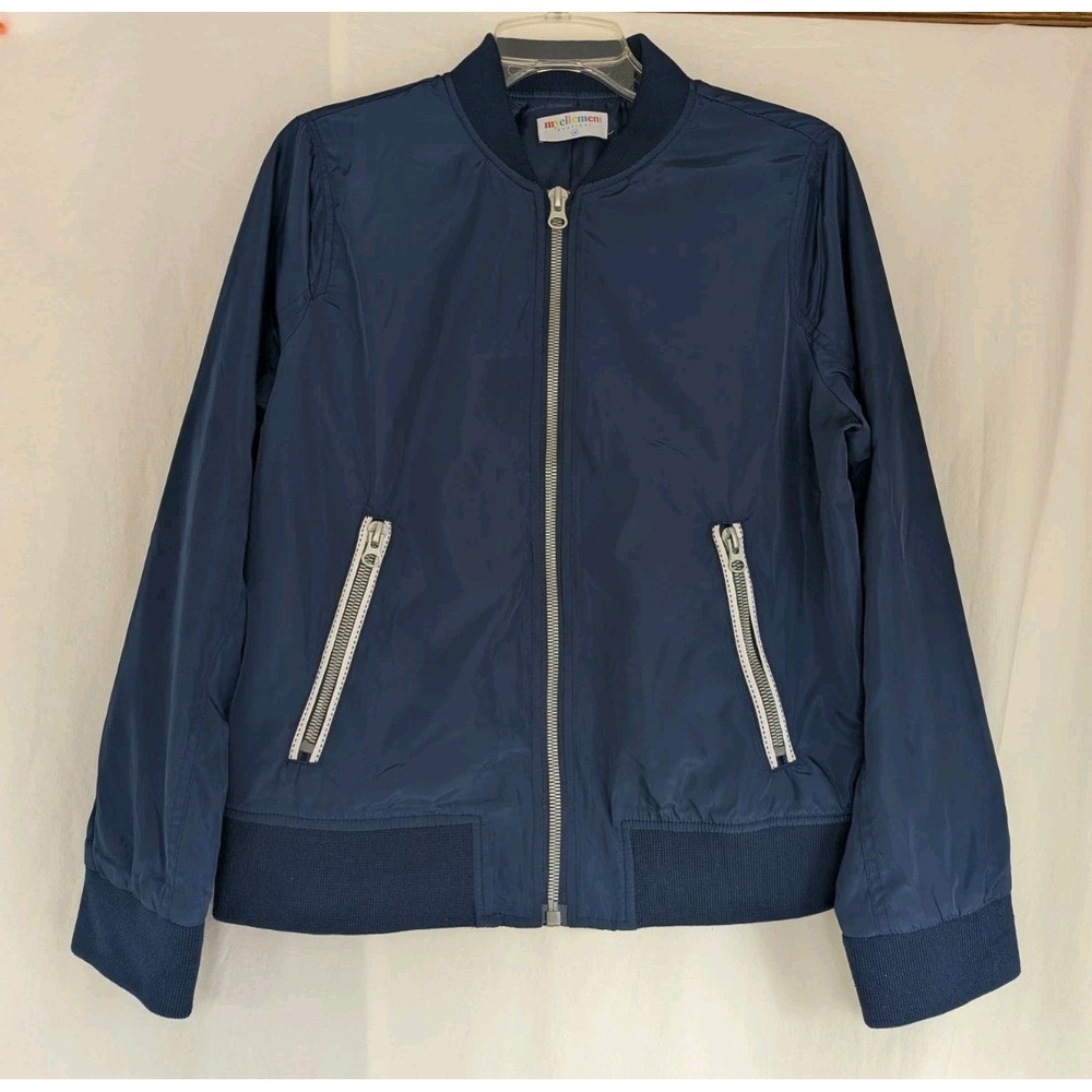 My Ellement Myellement Boutique Bomber Jacket Womens M Retro Blue